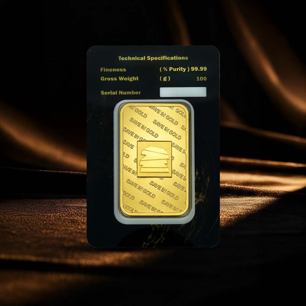 سبيكة ذهب وزن 100 جرام (سايف ان جولد)